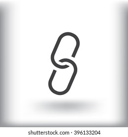chain sign communication web icon. vector design