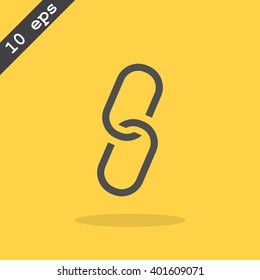 chain sign communication web icon. vector design