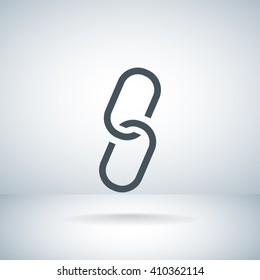 chain sign communication web icon. vector design