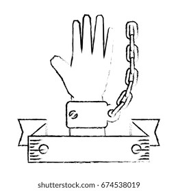 Chain of slavery
