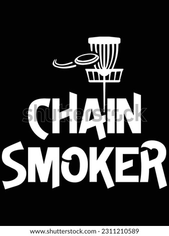Chain smoker vector art design, eps file. design file for t-shirt. svg, eps cuttable design file