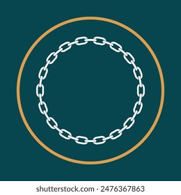 Chain symbol dark abstract background beautiful vector illustration design