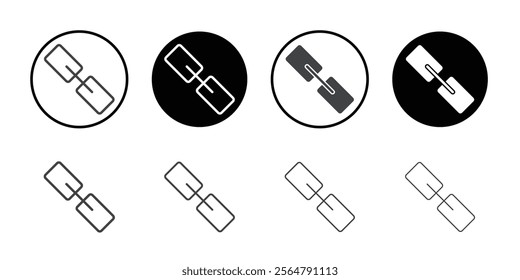 Chain symbol icon simple vector symbol