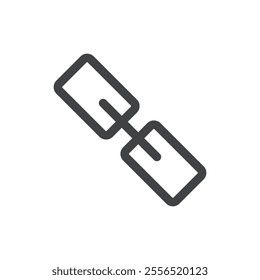 Chain symbol icon Vector logo outline