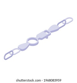 Chain system icon. Isometric of Chain system vector icon for web design isolated on white background