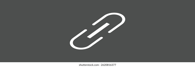 Chain thick line icon, link icon. Link icon. Vector illustration.