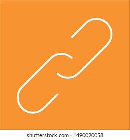 Chain, thin lines web and social media icon, stock vector illustration, EPS10.