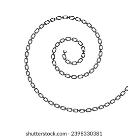 Chain torn twisted shape, Metal links repeat, Vector illustration isolated. - Powered by Shutterstock - Get 15% off with code: PIKWIZARD15