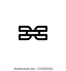 Chain User Interface Outline Icon Logo Vector Illustration
