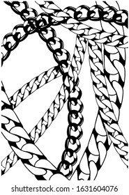 chain vector art pattern background
