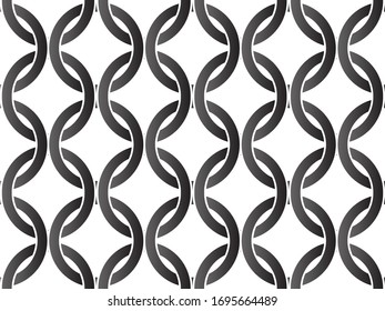 Chain vector background. Endless chain  For round frame