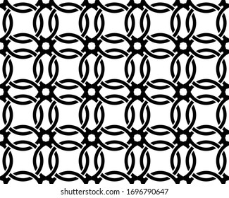Chain vector background. Endless chain  For round frame