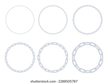 Chain vector design illustration isolated on white background