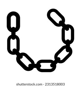 Chain Vector Glyph Icon For Personal And Commercial Use.
