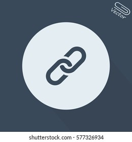 Chain vector icon. Link sign.