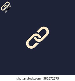Chain vector icon. Link sign.
