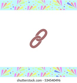 Chain vector icon on white background. Isolated illustration. Business picture.