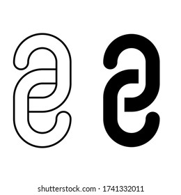 Chain vector icon set. link illustration symbol collection. hyperlink symbol. 