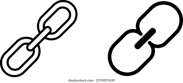 "Chain Vector Icon Set - Strong and Versatile Designs"