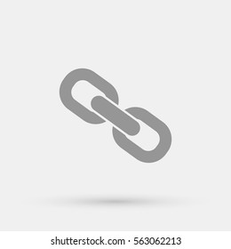 Chain vector icon for web design and mobile application user interface