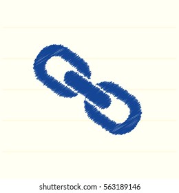 Chain vector icon for web design and mobile application user interface