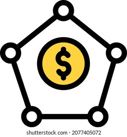 chain vector illustration isolated on a transparent background . colour vector icons for concept or web graphics.