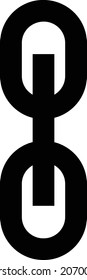 chain Vector illustration on a transparent background. Premium quality symbols. Stroke vector icon for concept and graphic design.