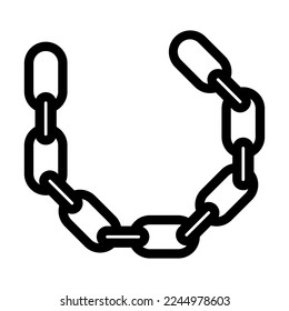 Chain Vector Line Icon Design