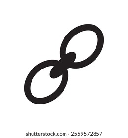 Chain vector symbol design illustration. 