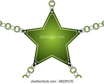 chained star card
