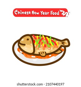 Chainese new year food vector.