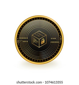 ChainLink Cryptocurrency Coin Isolated