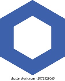 Chainlink (LINK) crypto currency logo vector