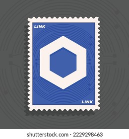 Chainlink LINK crypCurrency Logo-Konzept Vektorgrafik