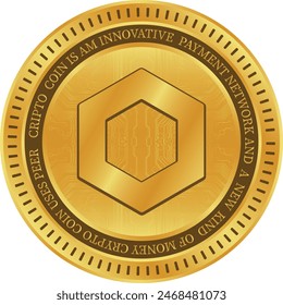 ilustraciones de criptomoneda de Enlace de chainlink en fondo abstracto. ilustraciones 3d.