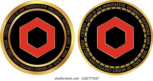 chainlink-link virtual currency vector illustrations. 3d illustrations.