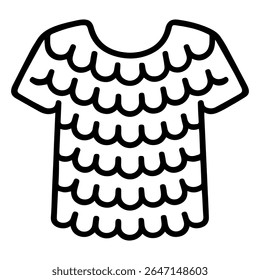 ícone de linha do chainmail vetor no fundo branco 
Ícone de arma de vetor no fundo branco