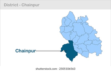 Chainpur subdistrict map, Palamu District, Jharkhand state, Republic of India, Government of Jharkhand, Indian territory, Eastern India, politics, village, tourism