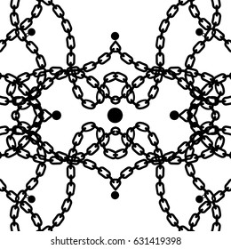 Chains background seamless pattern.