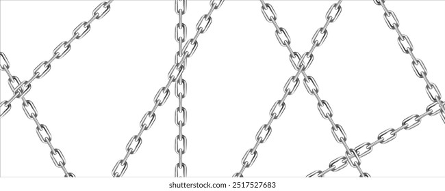 correntes de fundo, shinny metal correntes de ferro, padrão de cadeia sem emenda. Textura de cadeia metálica prateada