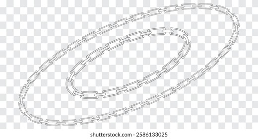 Chains and bracelets. Collection of design elements in the form of jewelry and decorative. Vector illustration. Variety Design.
