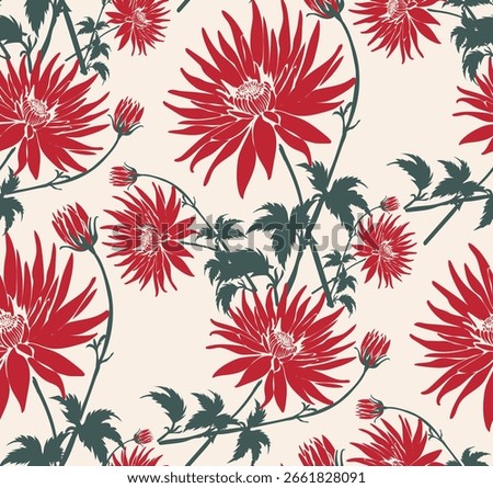 Chains flowers pattern. Japanism flower pattern background. women's t shirt, dress, tops, clothing fabric pattern. summer new trendy pattern design. tropical tee shirt print design