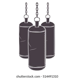Chains Hanging a bag weights