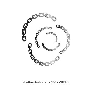 chains icon and logo vector illustration, metal chains