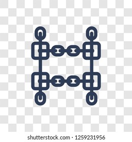 Chains icon. Trendy Chains logo concept on transparent background from Cryptocurrency economy and finance collection