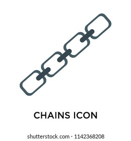 Chains icon vector isolated on white background for your web and mobile app design, Chains logo concept