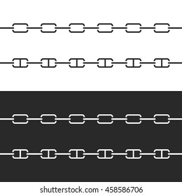 Chains, icons. Vector illustration