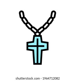 chains jewellery color icon vector. chains jewellery sign. isolated symbol illustration