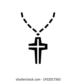 chains jewellery line icon vector. chains jewellery sign. isolated contour symbol black illustration