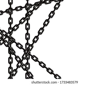 Chains made of steel are strong, heavy and attractive